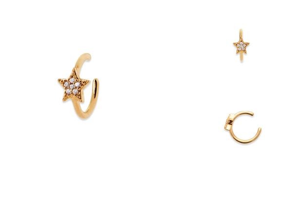 EARCUFF STAR GOLDEN