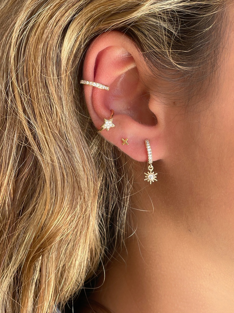 EARCUFF STAR GOLDEN