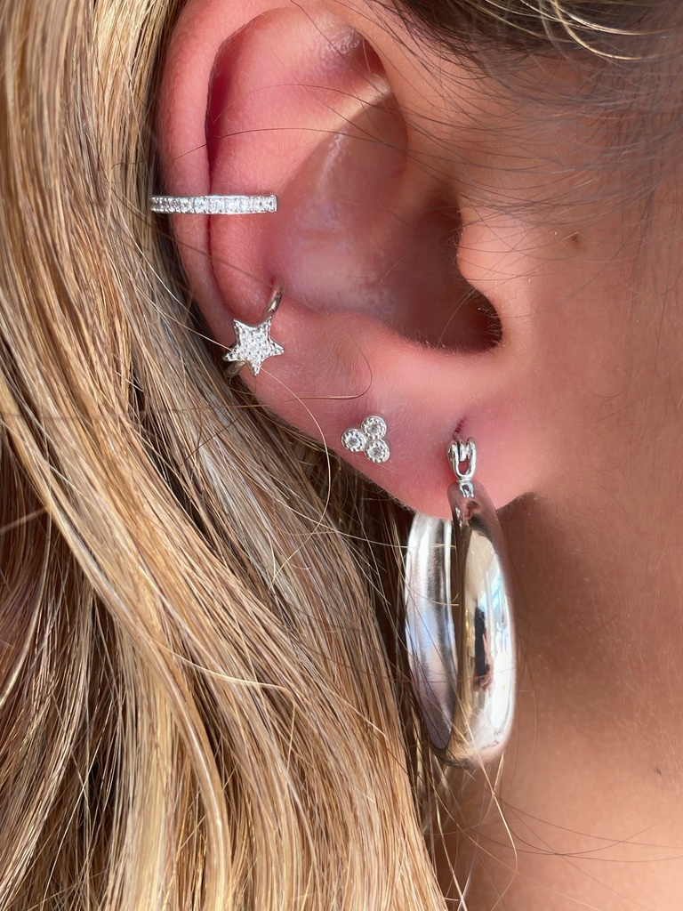 EARCUFF STAR SILVER