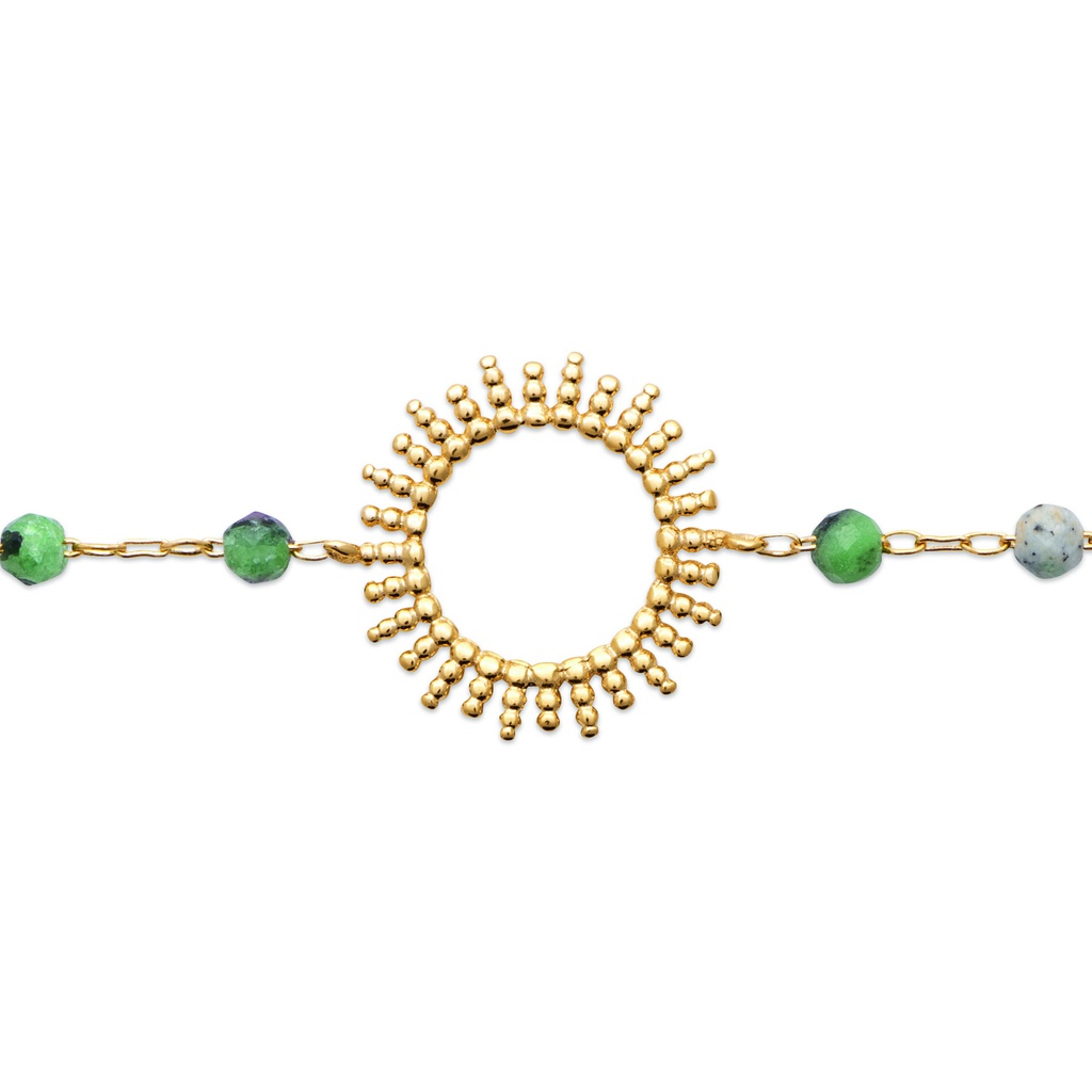 Pulsera chloe zoisite golden