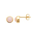 PENDIENTES CUARZO ROSA GOLDEN