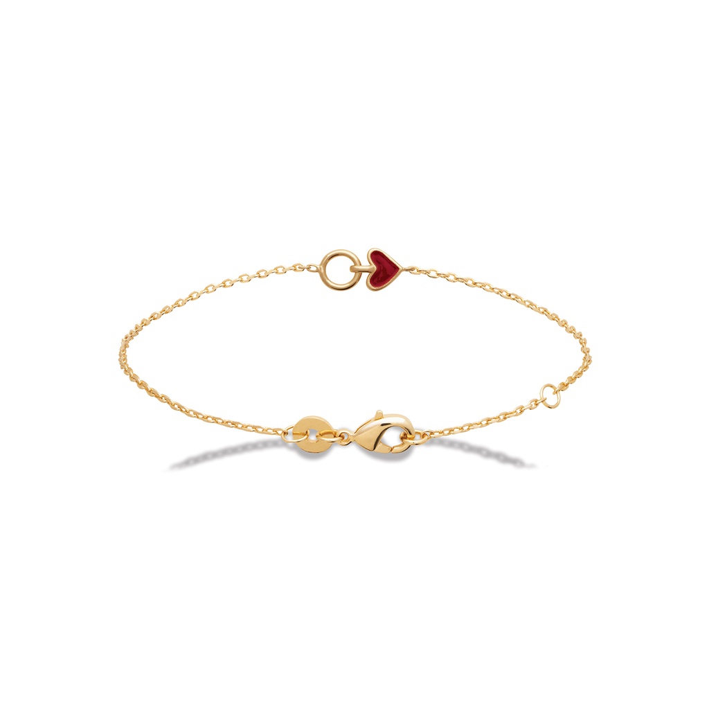 PULSERA COEUR ROUGE GOLDEN