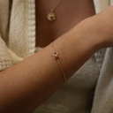 PULSERA COEUR ROUGE GOLDEN