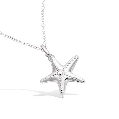 COLLAR STARFISH SILVER