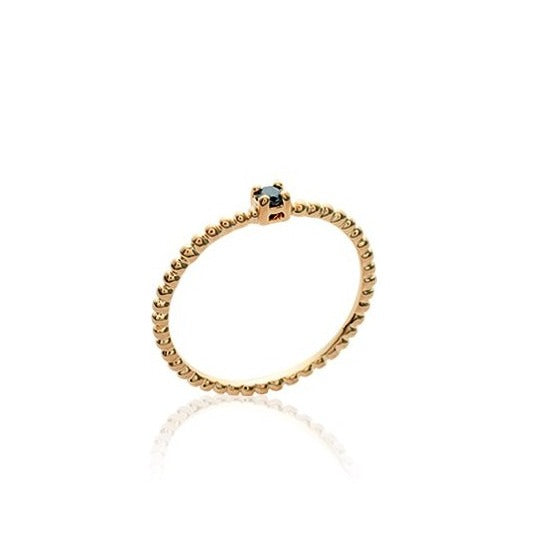 ANILLO ANOUCK BLACK GOLDEN