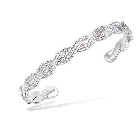 BRAZALETE TRENZA SILVER