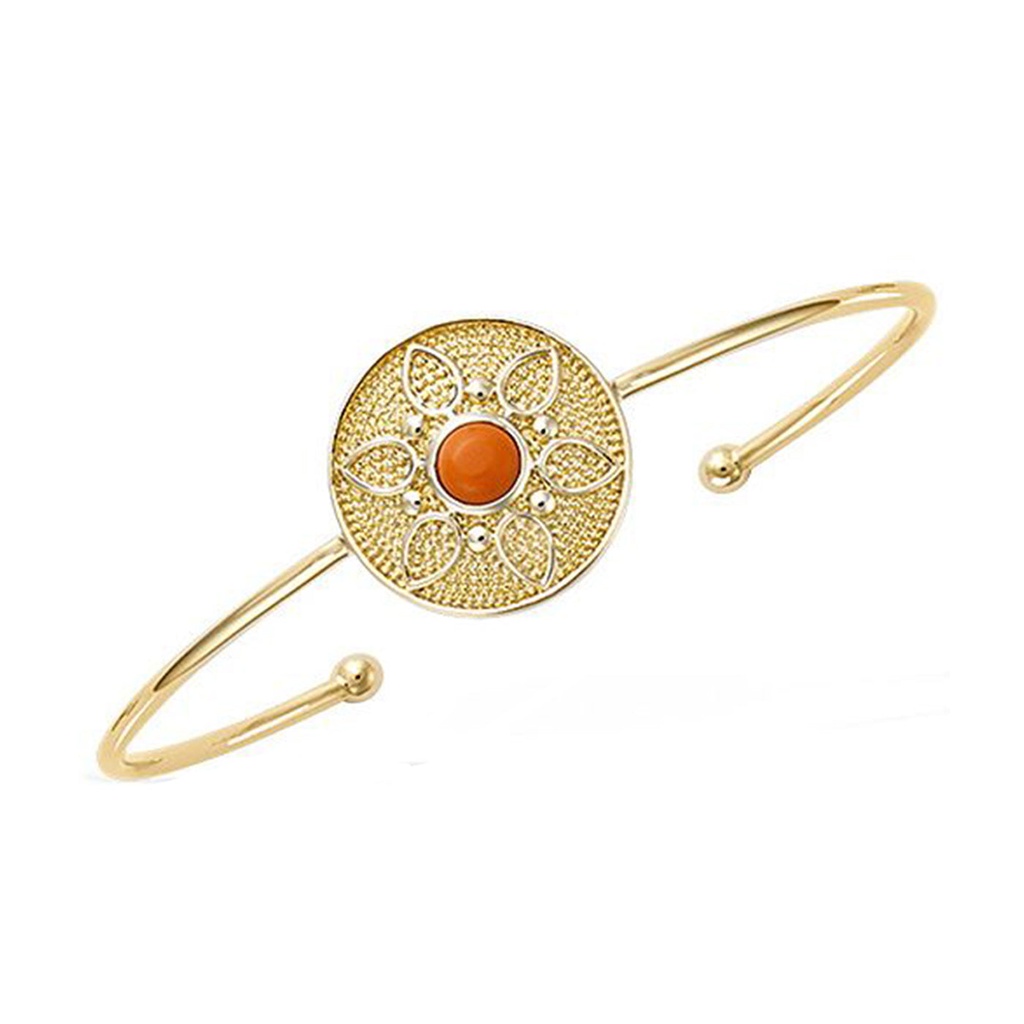 Brazalete Julie rouge golden