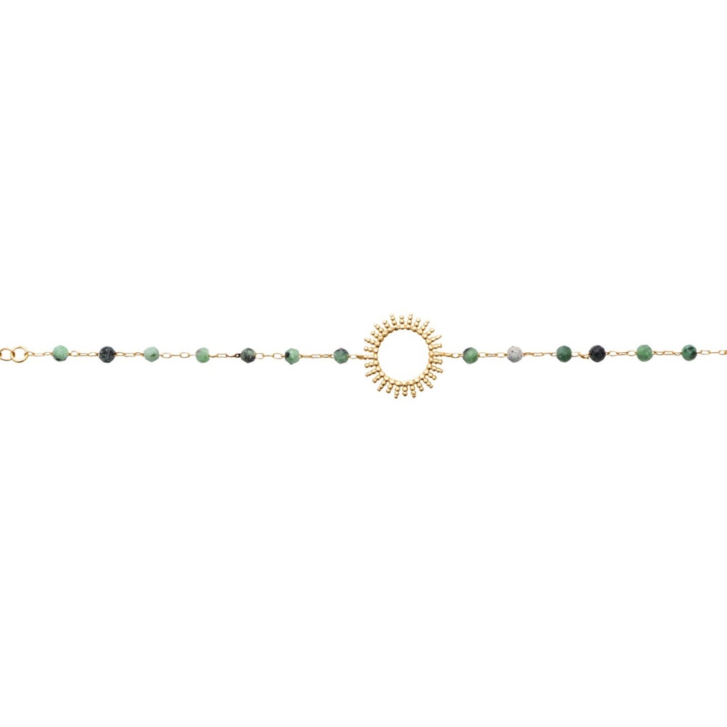 Pulsera chloe zoisite golden