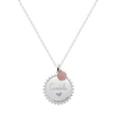 [91037768800PL.44ROD] COLLAR ABRIL STONE SILVER (40 A 44 CM, RODONITA)