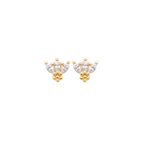 PENDIENTES CROWN GOLDEN