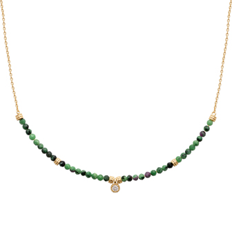 COLLAR DALIA ZOISITE GOLDEN