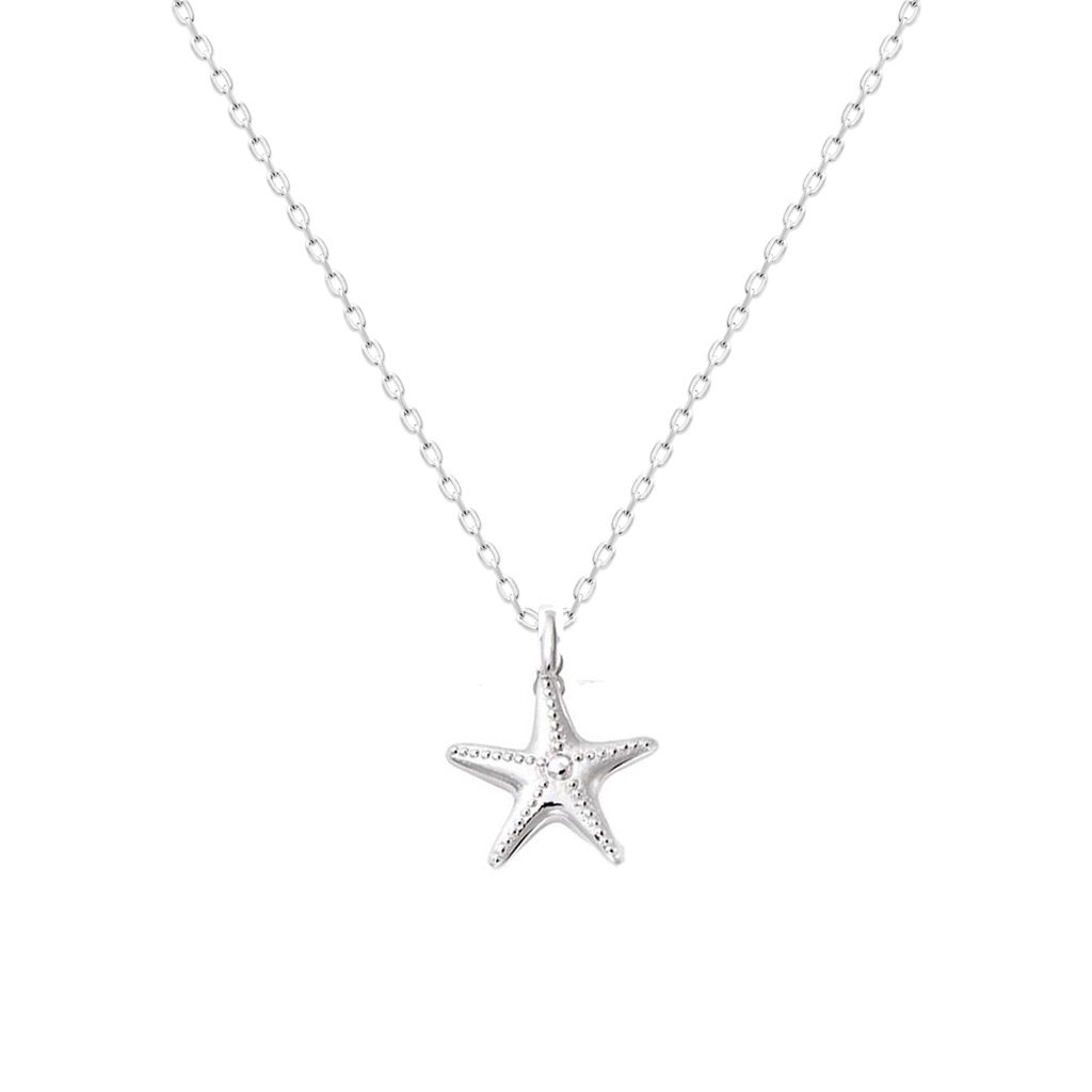 COLLAR STARFISH SILVER