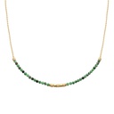 [1397385245CH] COLLAR ZOISITE GOLDEN