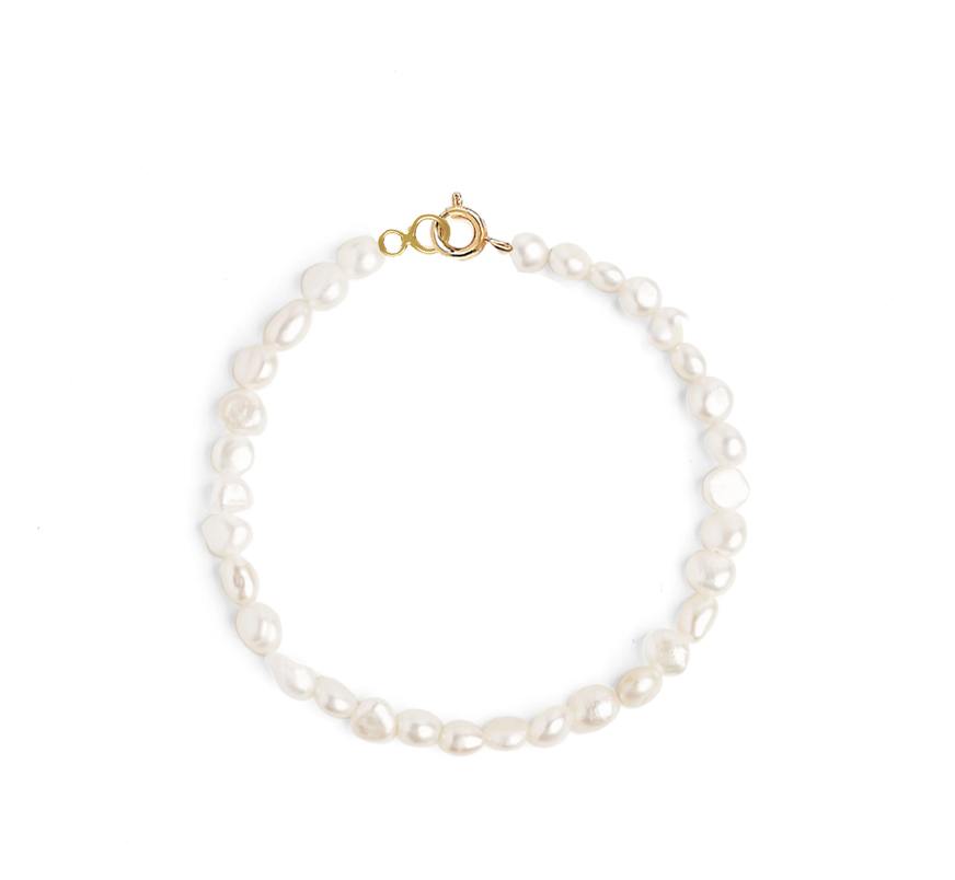 PULSERA PERLAS BASIC  GOLDEN