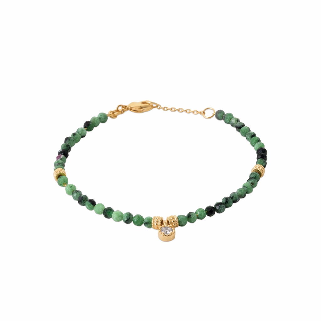 PULSERA ZOISITE DALIA GOLDEN