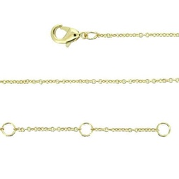 [920782ca2041] CADENA BASIC  40+2+2 cm GOLDEN