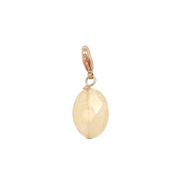 [10007a] Charm Jade oval afacetado golden