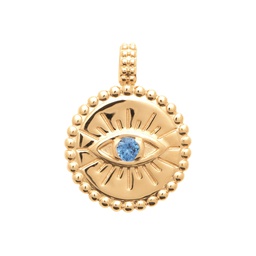 [132778360ch] Colgante Ojo Turco piedra azul golden