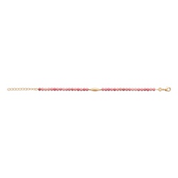 [1497399918ch] PULSERA DUNE RODONITA GOLDEN