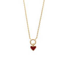 [910392190545CH] COLLAR COEUR ROUGE GOLDEN