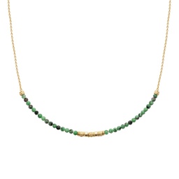 [1397385245CH] COLLAR ZOISITE GOLDEN