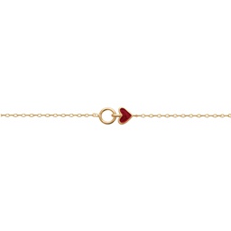 [910492190518ch] PULSERA COEUR ROUGE GOLDEN