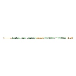 [14973852CH] PULSERA ZOISITE GOLDEN