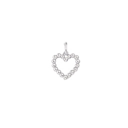 [2361HA0970PL] COLGANTE COEUR BALLS SILVER